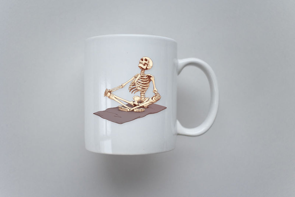 Skeleton Yoga Pose Sticker