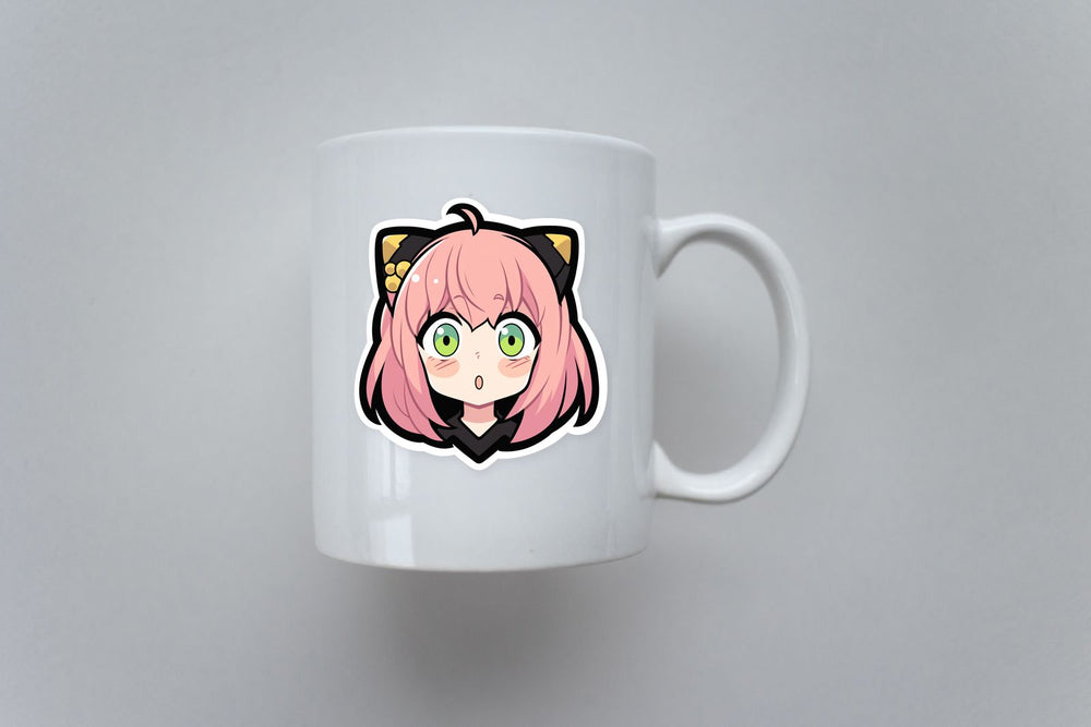 Surprised Anya Forger Fat Stroke Sticker