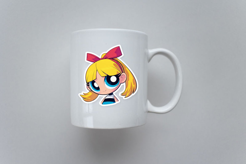 Powerpuff Blossom Cartoon Girl Sticker