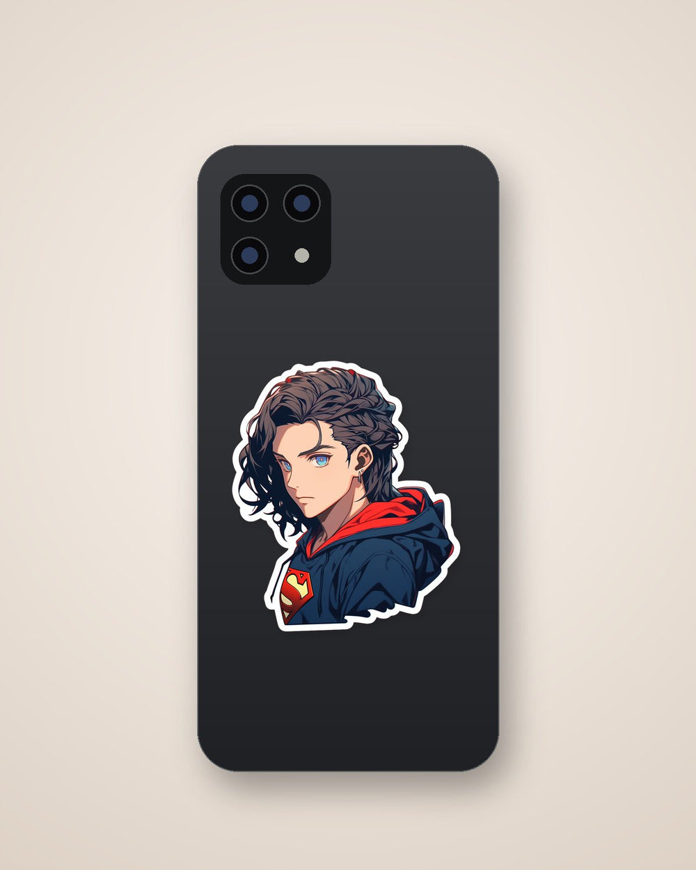 Girl in Superman Hoodie Sticker