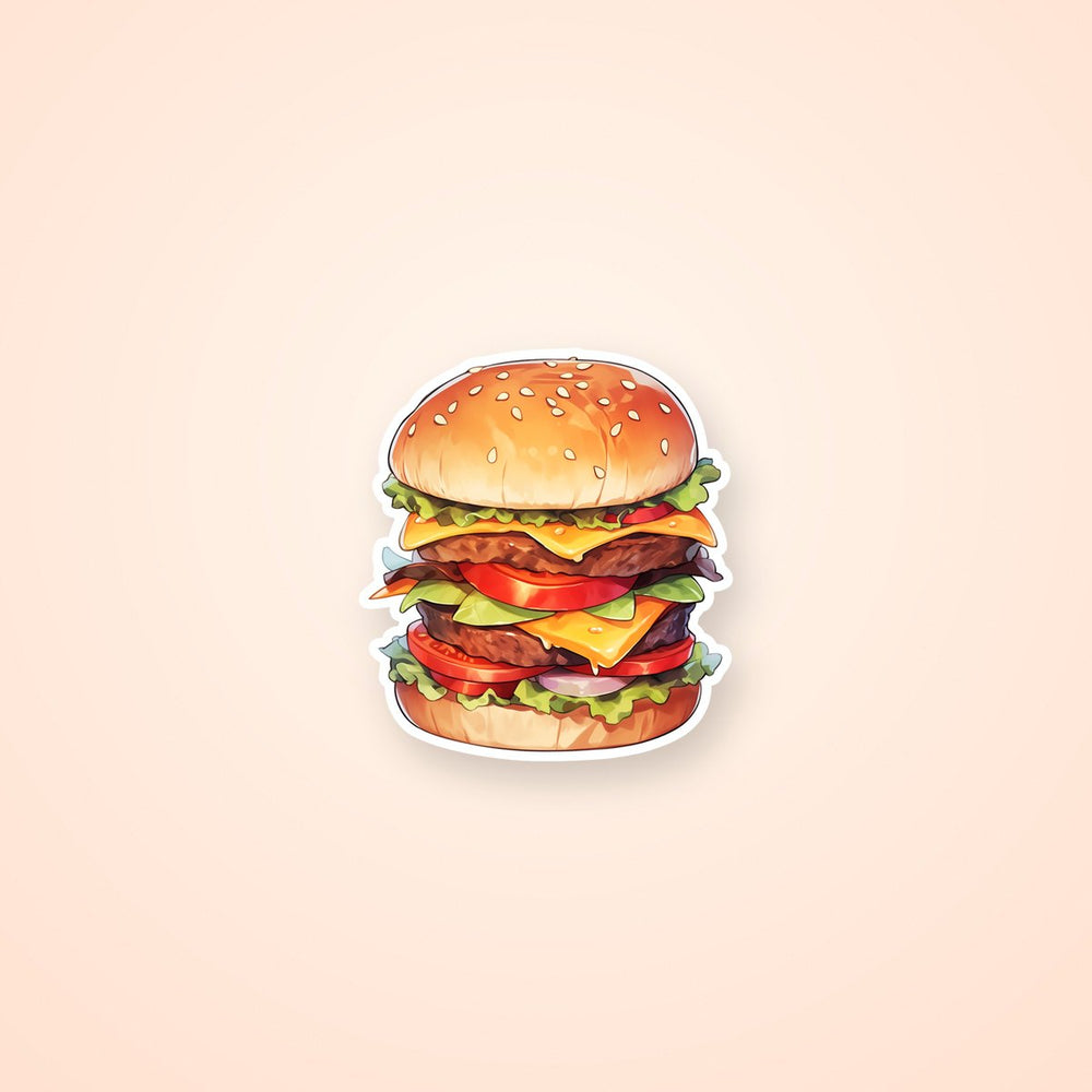 Double Burger Sticker