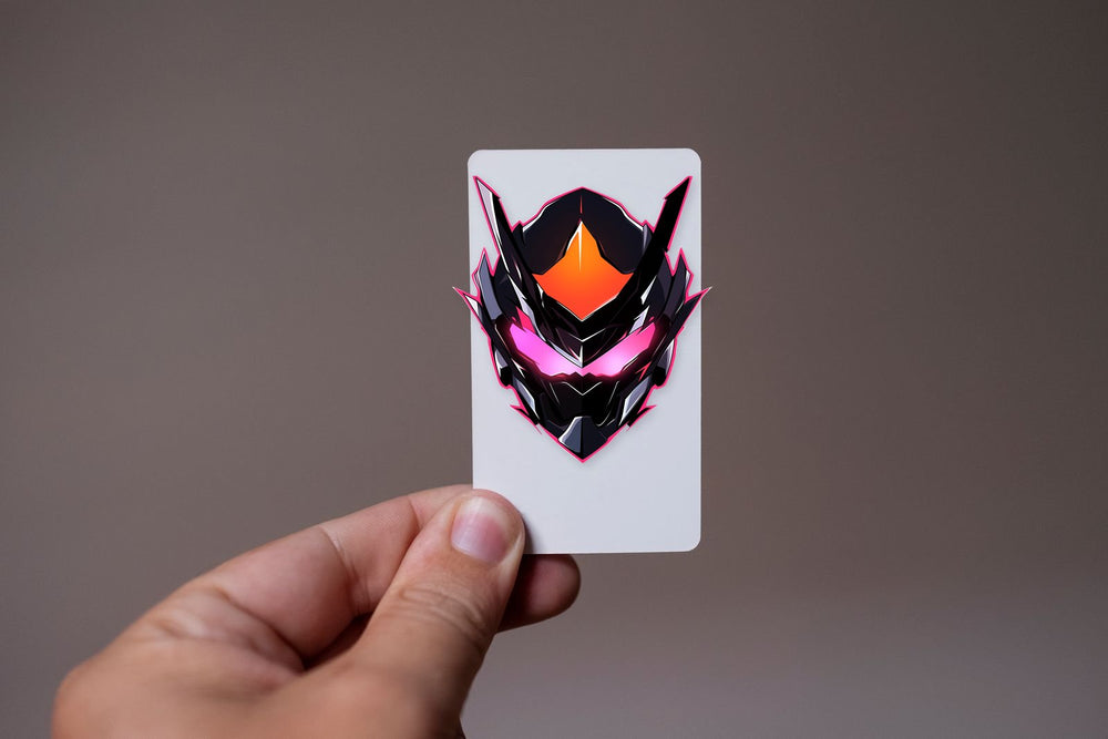 Black Cyberpunk Helmet Sticker