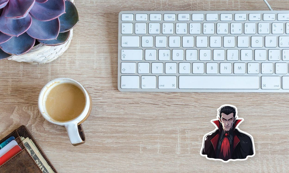 Aesthetic Dracula Halloween Sticker