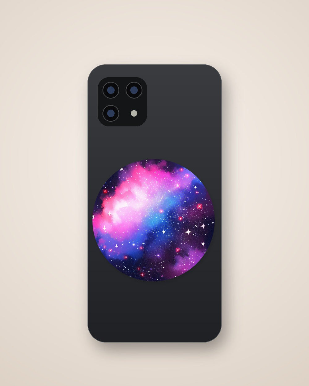 Beautiful Purple Space Round Sticker