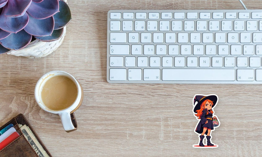 One Piece Nami Witch Outfit Halloween Sticker