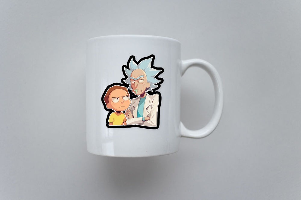 Rick and Morty Duo Cartoon Sticker
