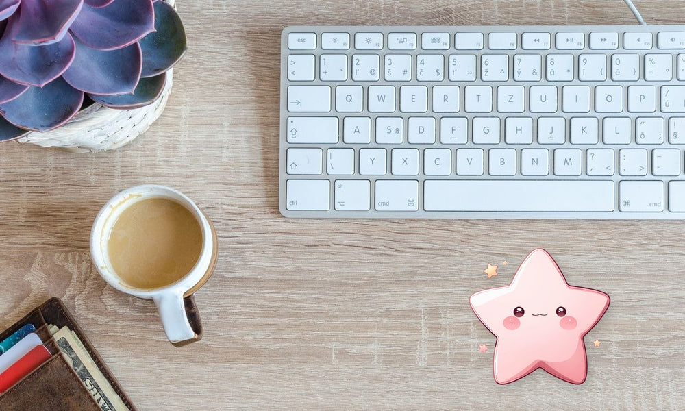 Cute Pink Star Kawaii Clipart