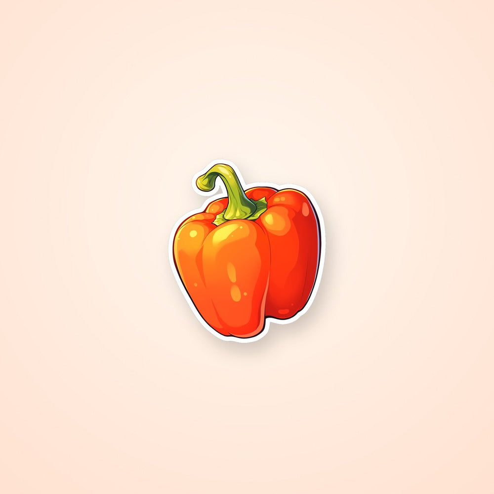 Red Bell Pepper Sticker