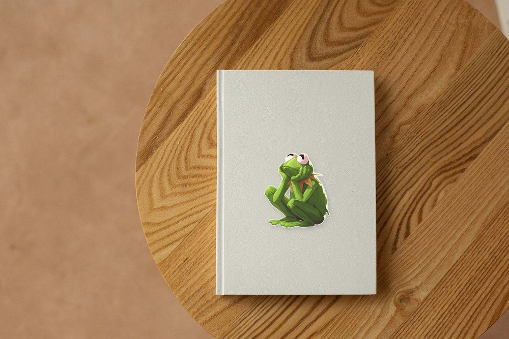 Thoughtful Kermit the Frog Sticker
