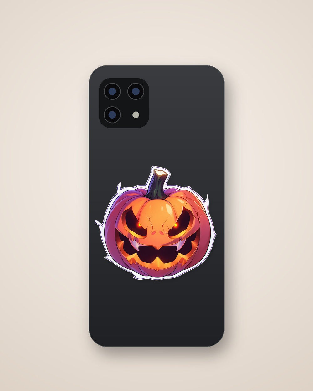 Spooky Halloween Pumpkin Sticker