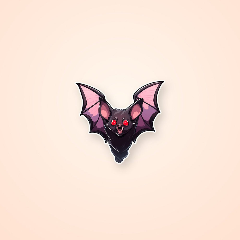 Scary Vampire Bat Sticker