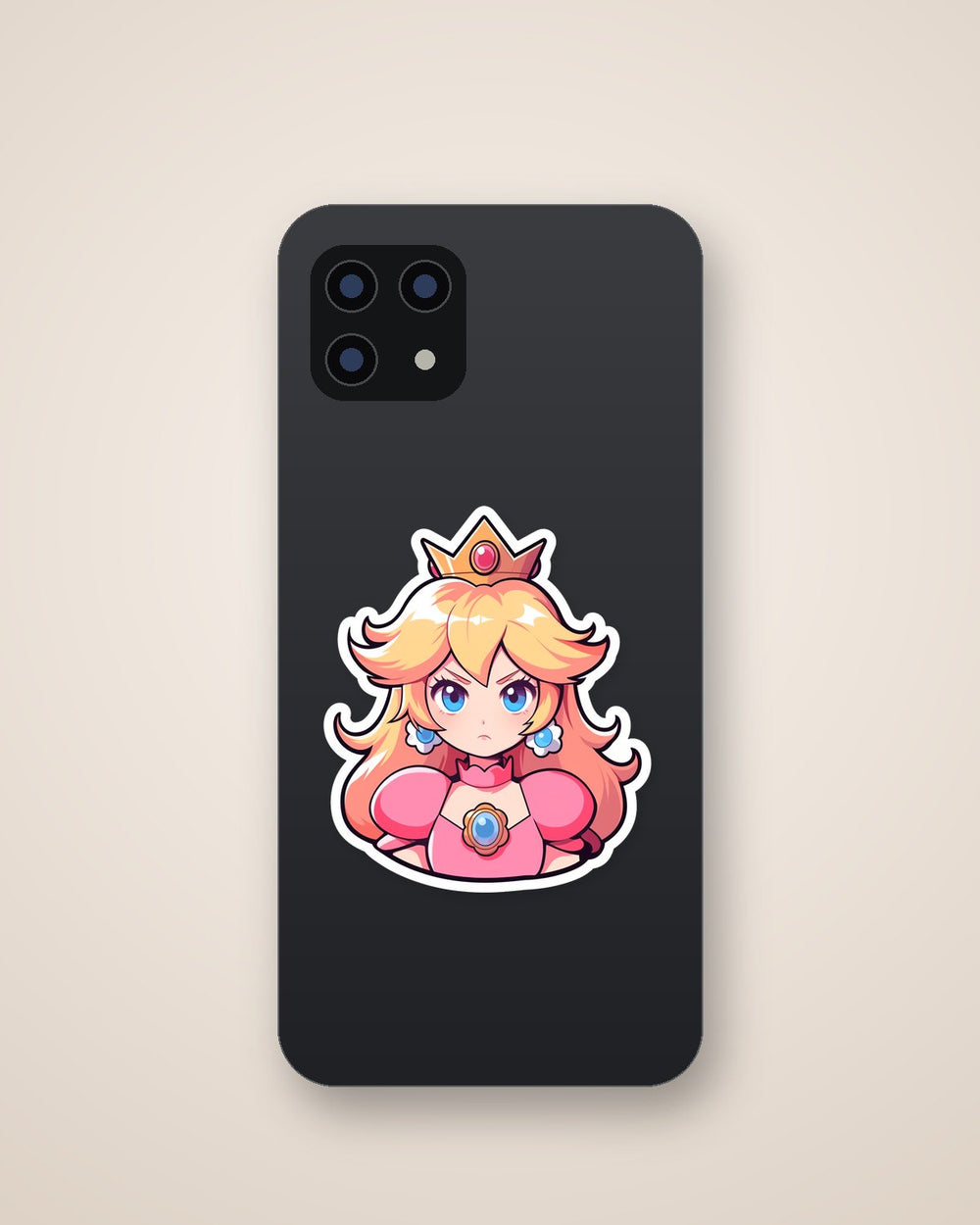 Mario Unhappy Princess Peach Sticker