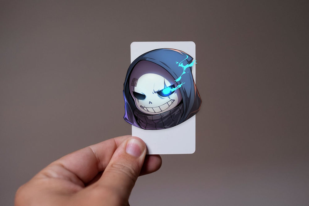 Sans Blue Flame Eye Sticker