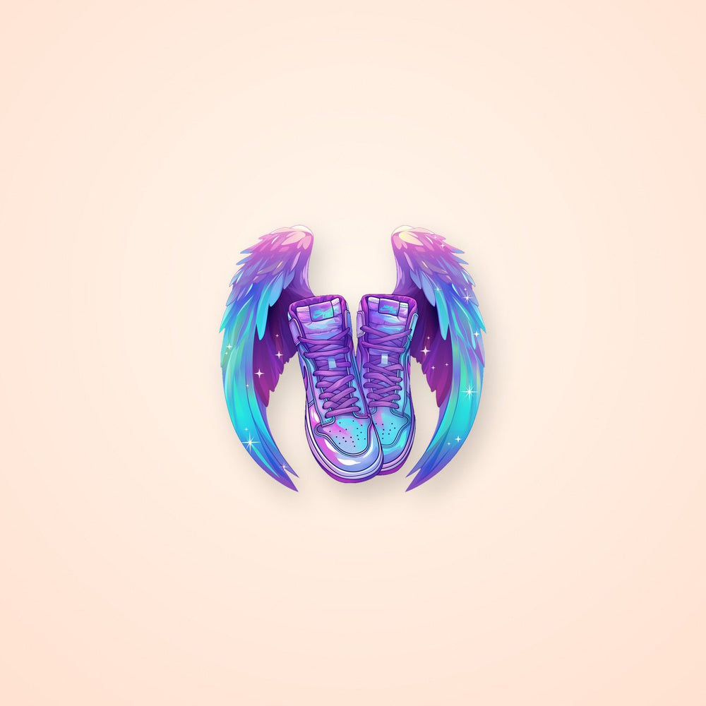 Winged Shoes Dreamy Design Sticker