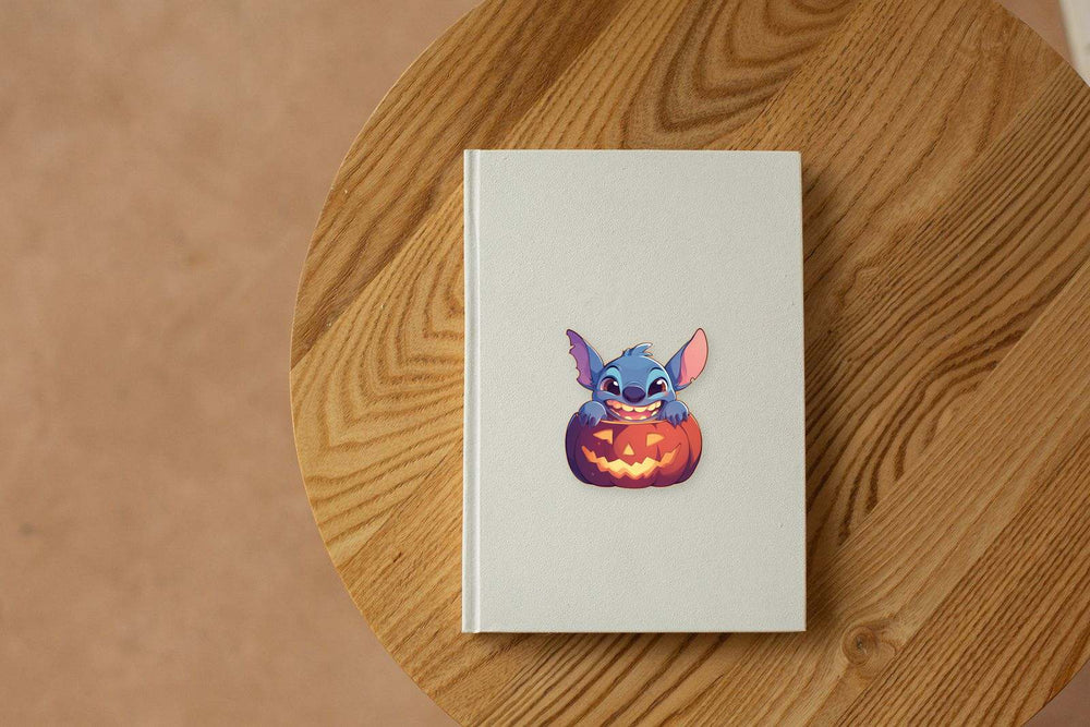 Stitch Halloween Pumpkin Sticker