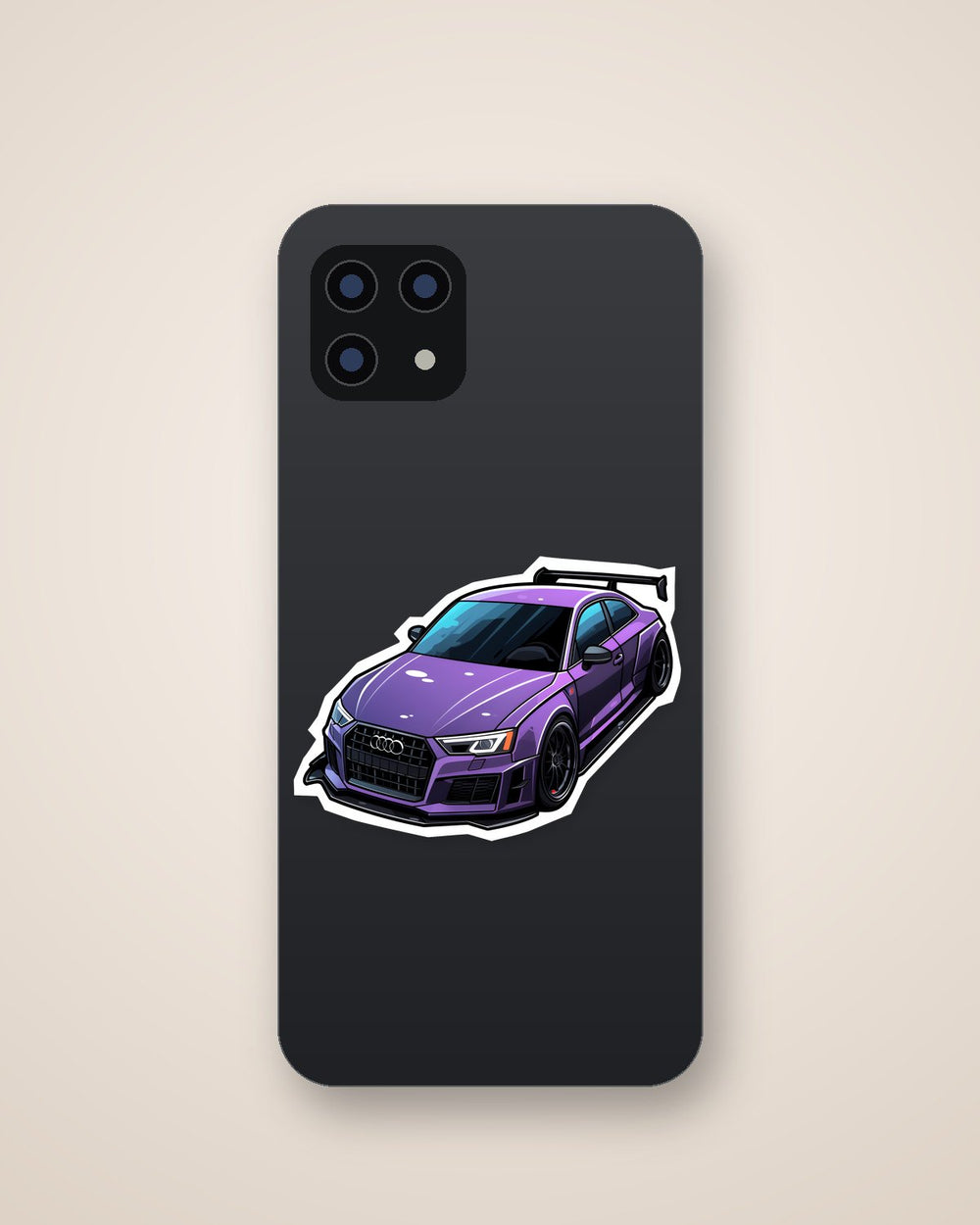 Purple Audi Rs3 Sticker