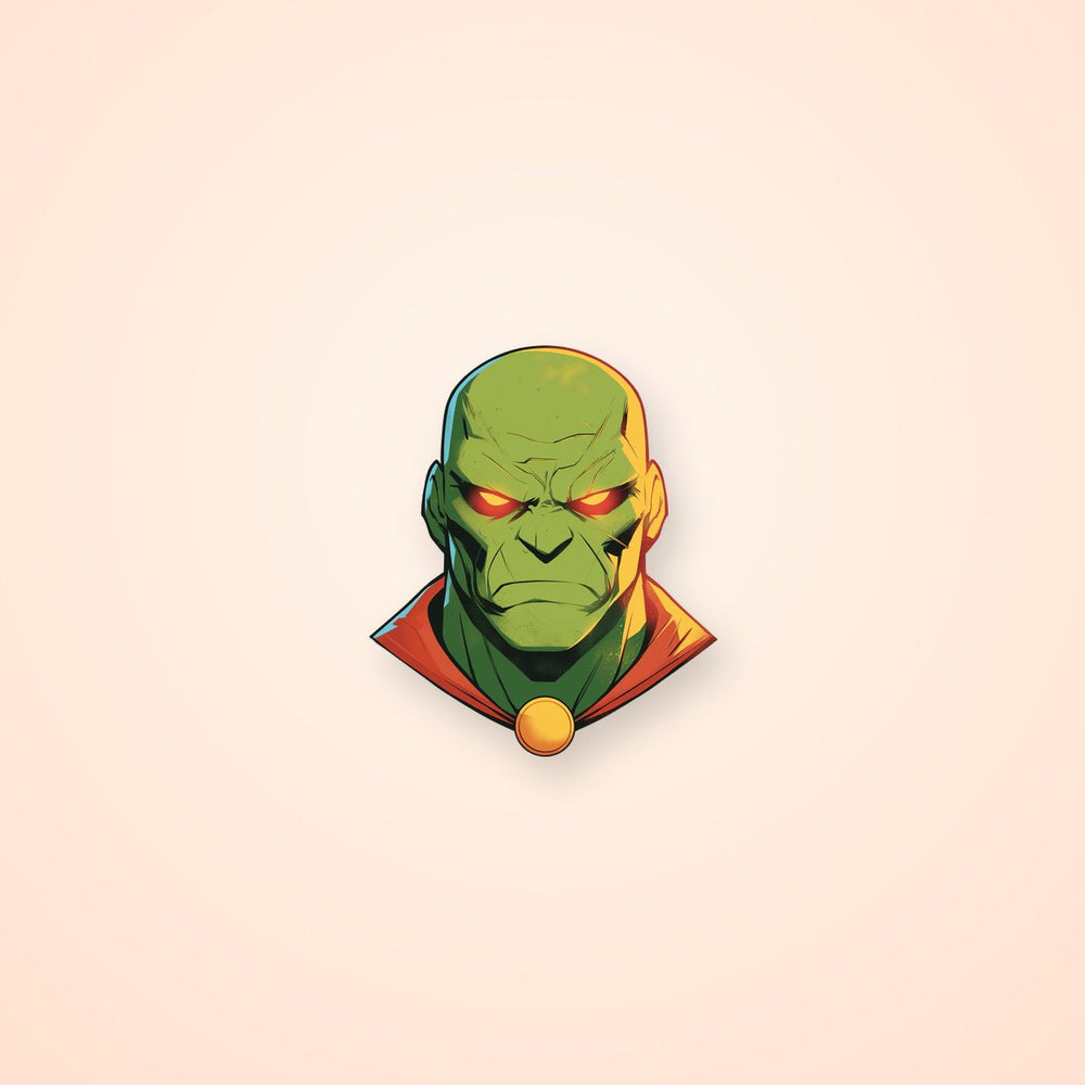 Martian Manhunter Clipart Sticker