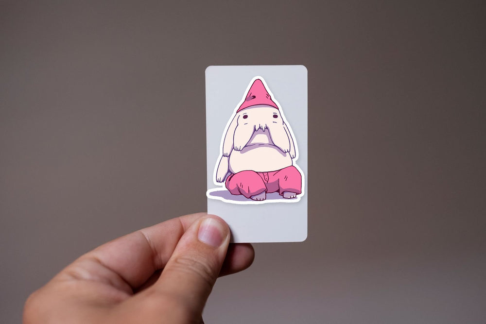 Weird Cartoon Gnome Creature Sticker