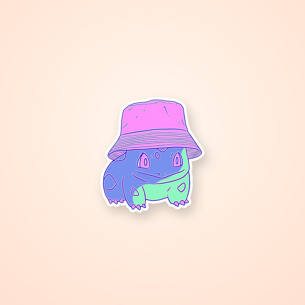 Bulbasaur Pastel Bucket Hat Kawaii Pokemon Sticker
