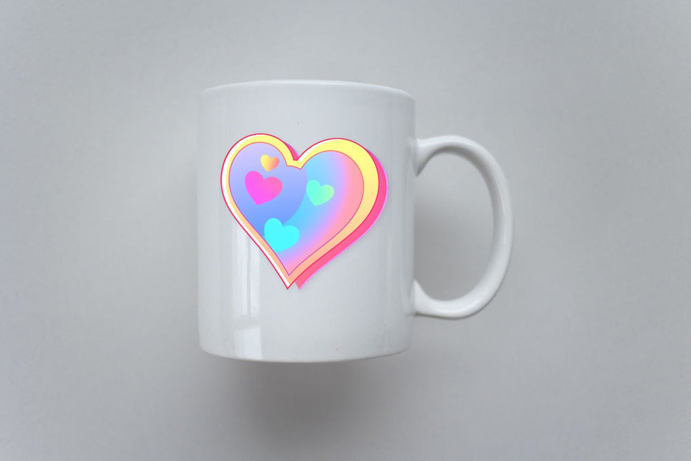 Aesthetic Pastel Heart Sticker