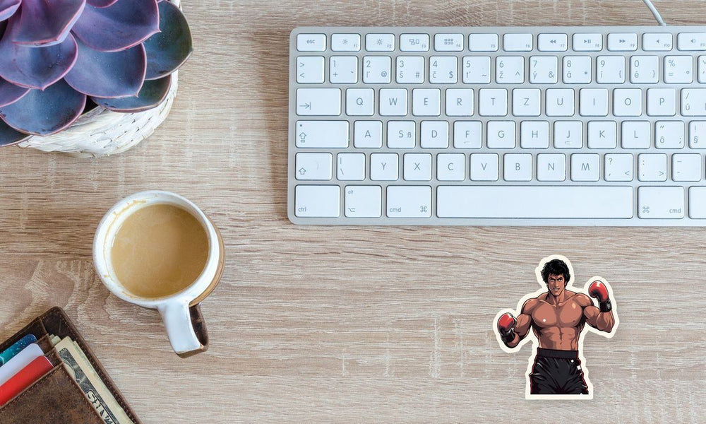 Rocky Balboa in Boxing Gloves Sticker