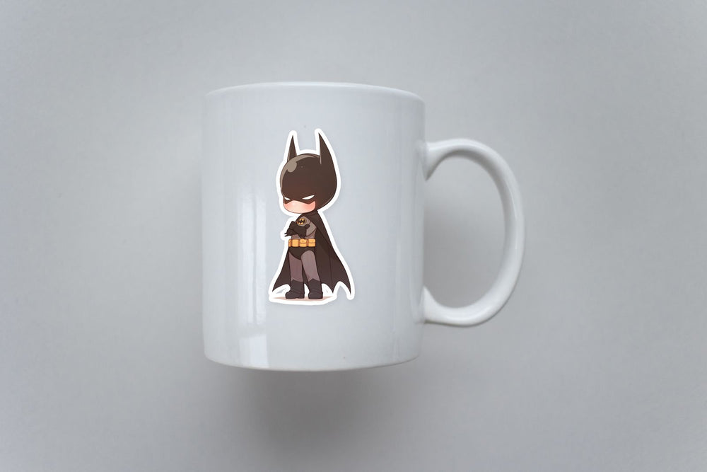 Chibi Batman Cute Superhero Cartoon Sticker