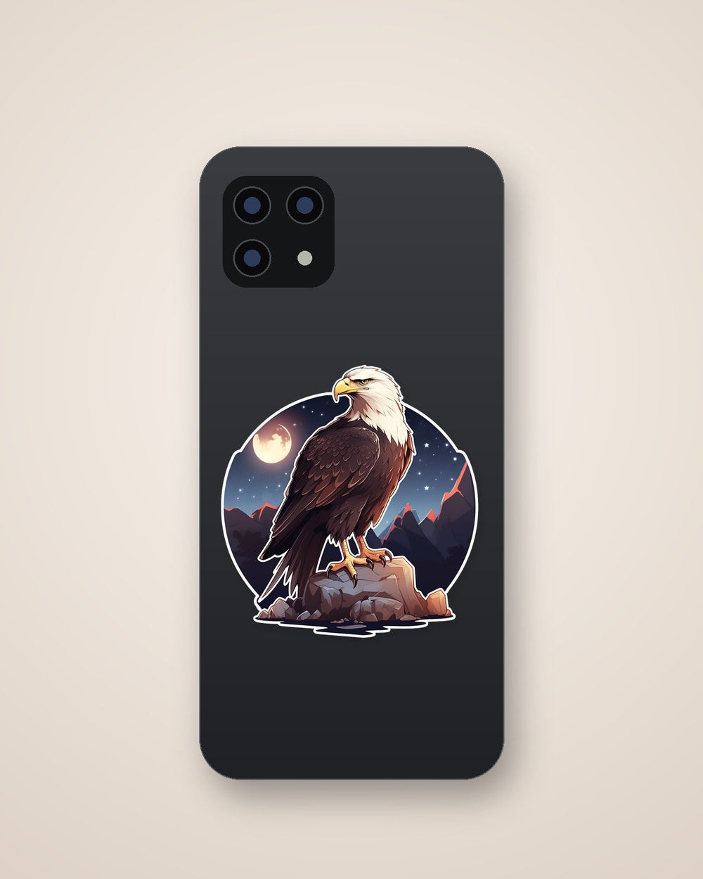 Beautiful Eagle on a Rock Sticker