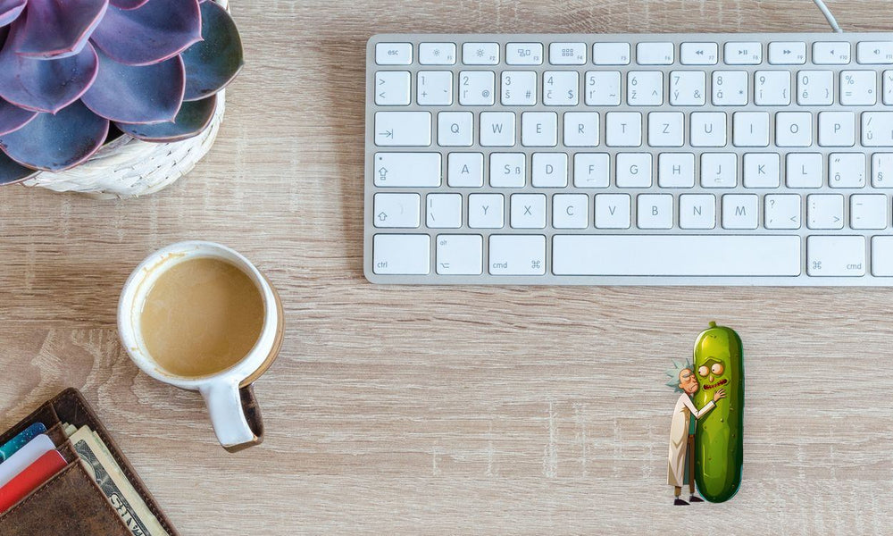 Rick and Morty Pickle Rick Hug Sticker