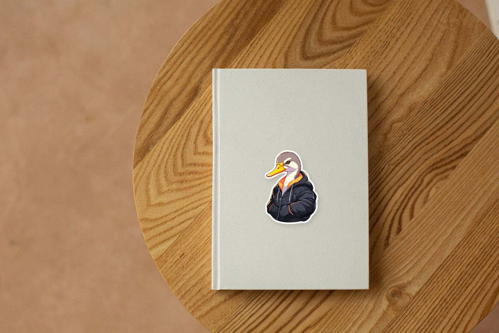 Stylish Goose in a Sweatshirt Sticker