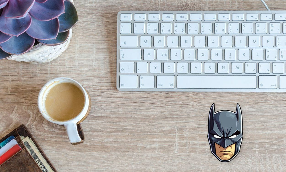 DC Batman Head Cartoon Sticker