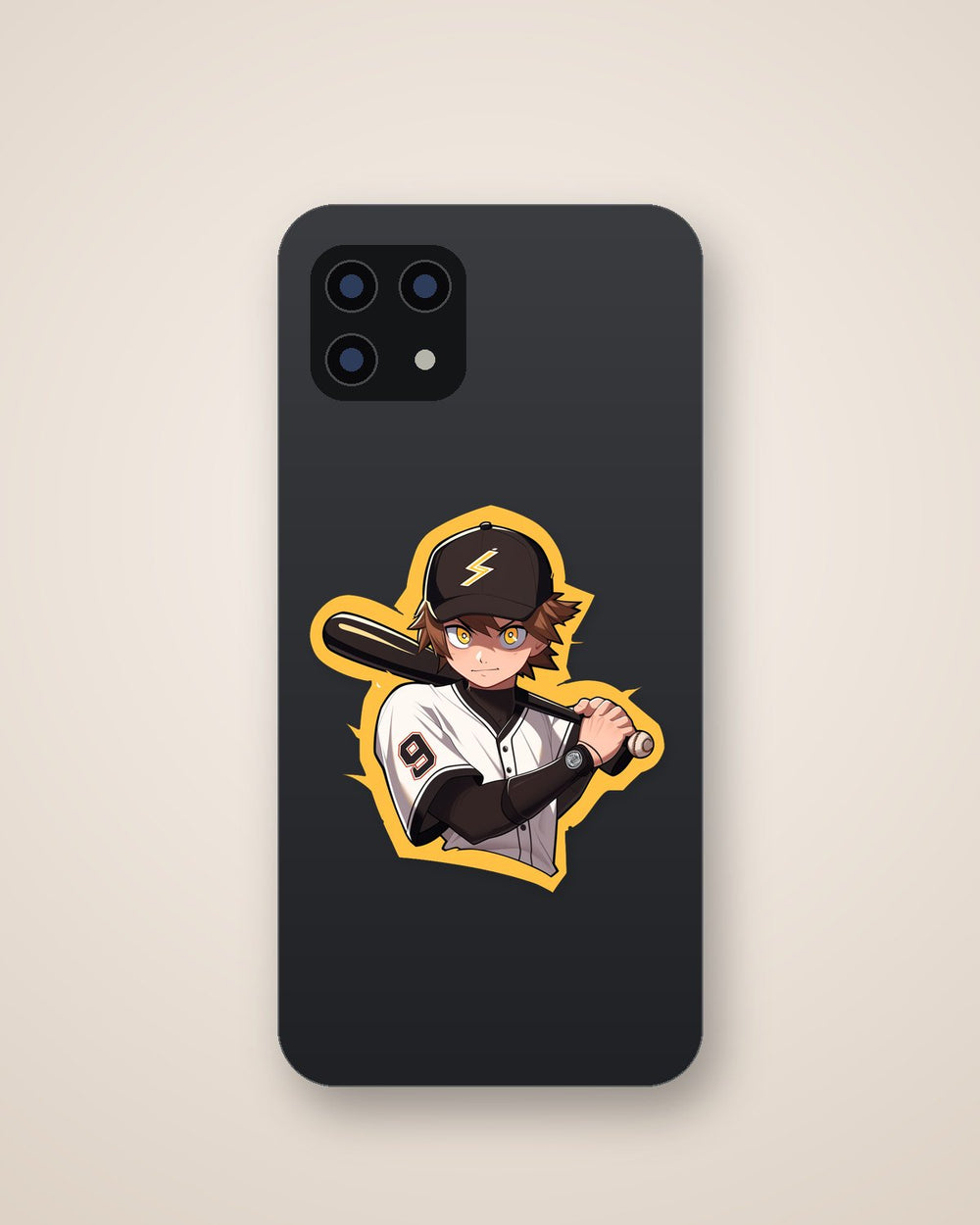 Anime Guy with Baseball Bat Sticker