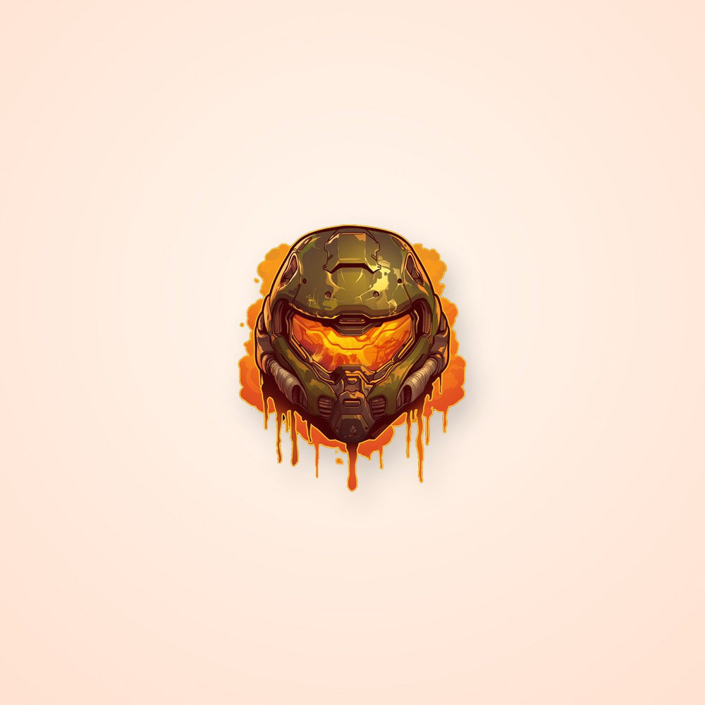 Master Chief Liquid Helmet Sticker
