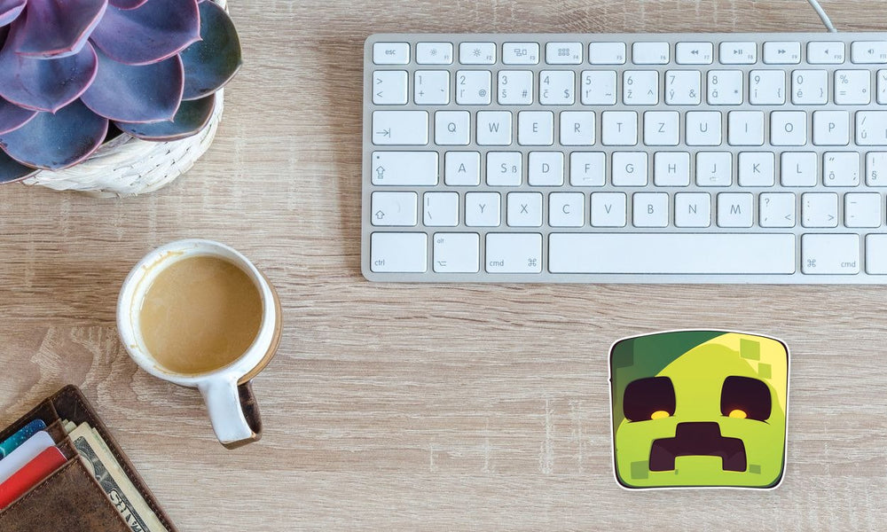 Minecraft Sad Creeper Cute Sticker