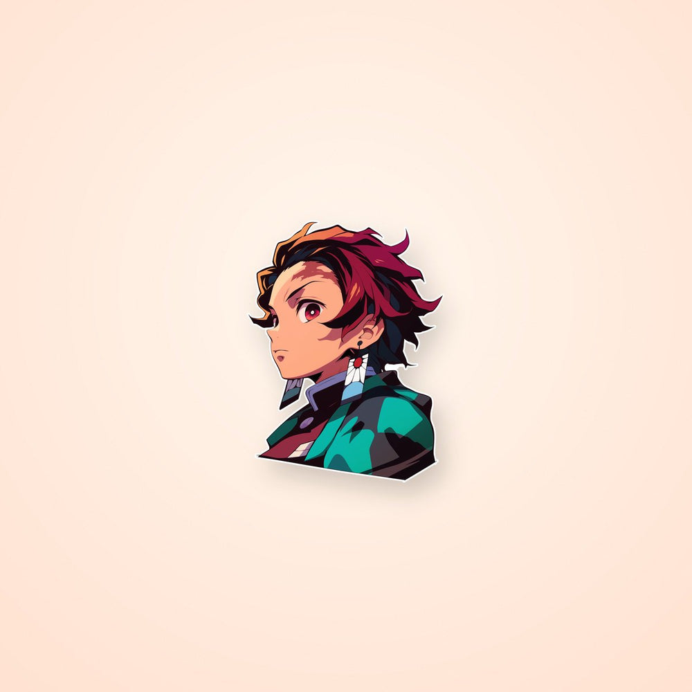 Tanjiro Demon Slayer Profile Sticker