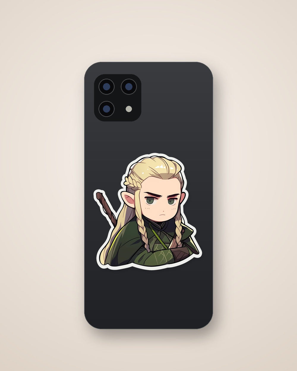 Lord of the Rings Cute Serious Legolas Sticker
