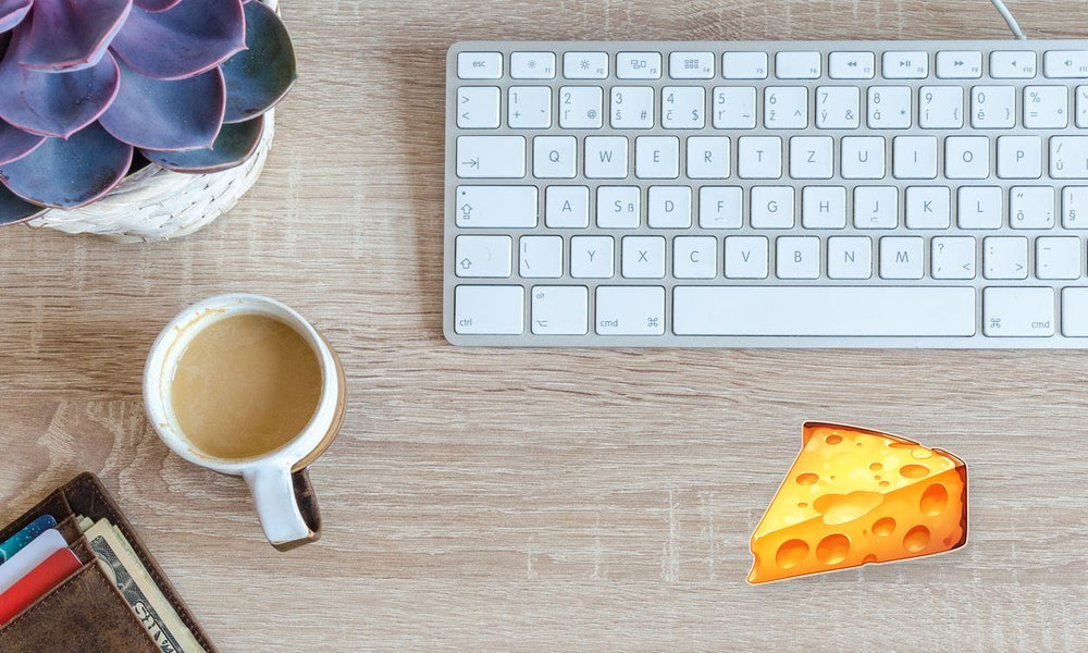 Aesthetic Piece of Cheese Sticker