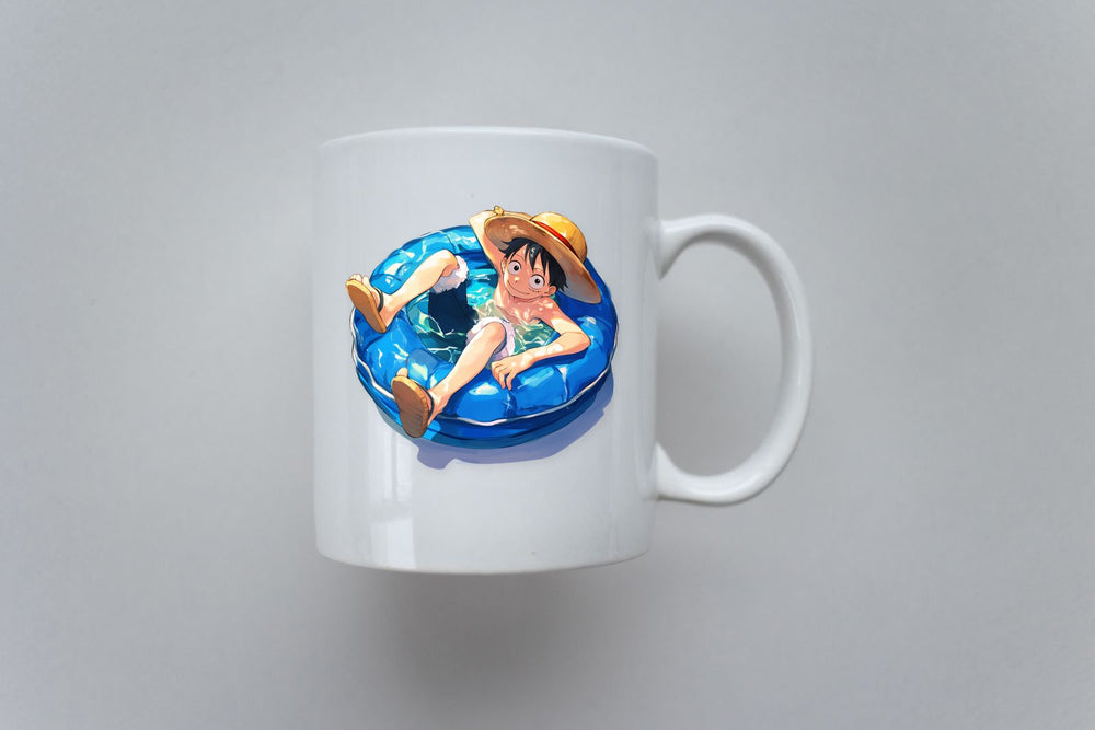 Luffy Blue Floatie Summer Sticker