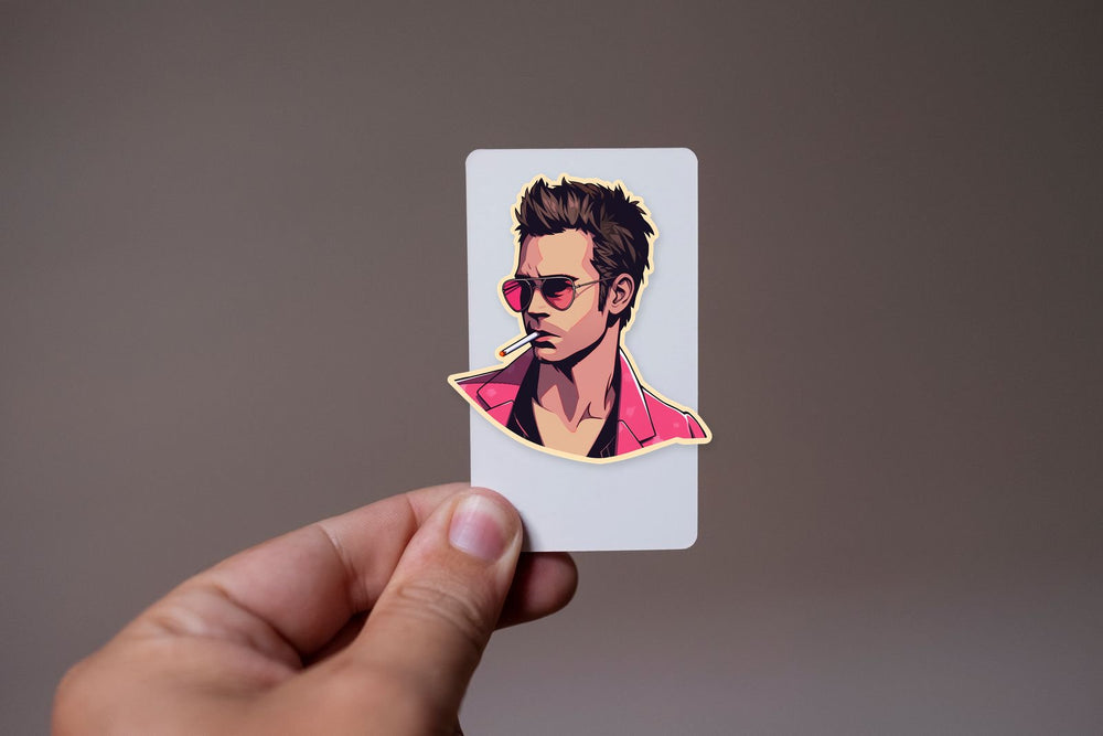 Fight Club Tyler Durden with Cigarette Sticker