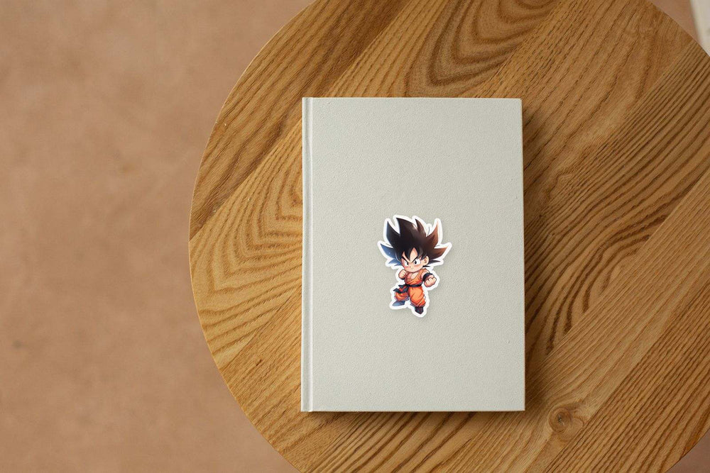 Dragon Ball Chibi Goku in Fighting Stance Sticker