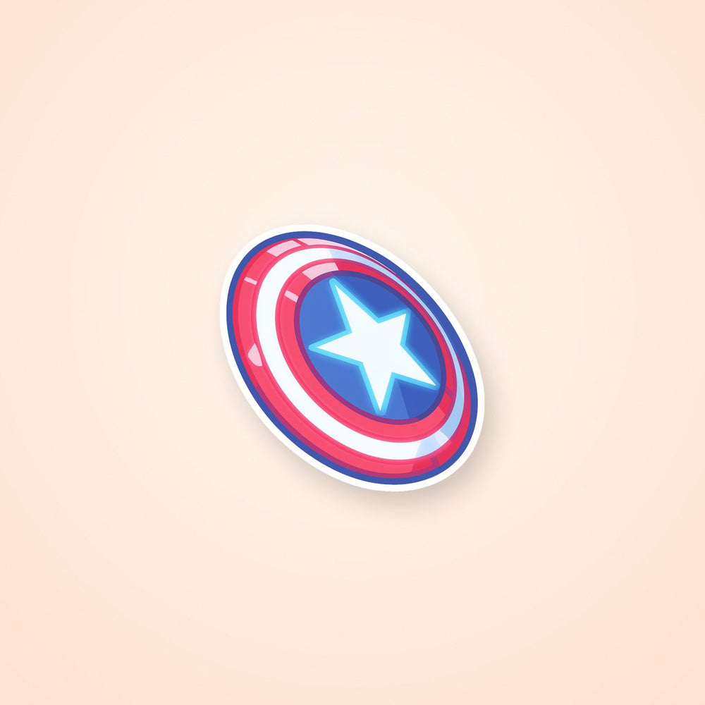 Captain America Shield Marvel Sticker