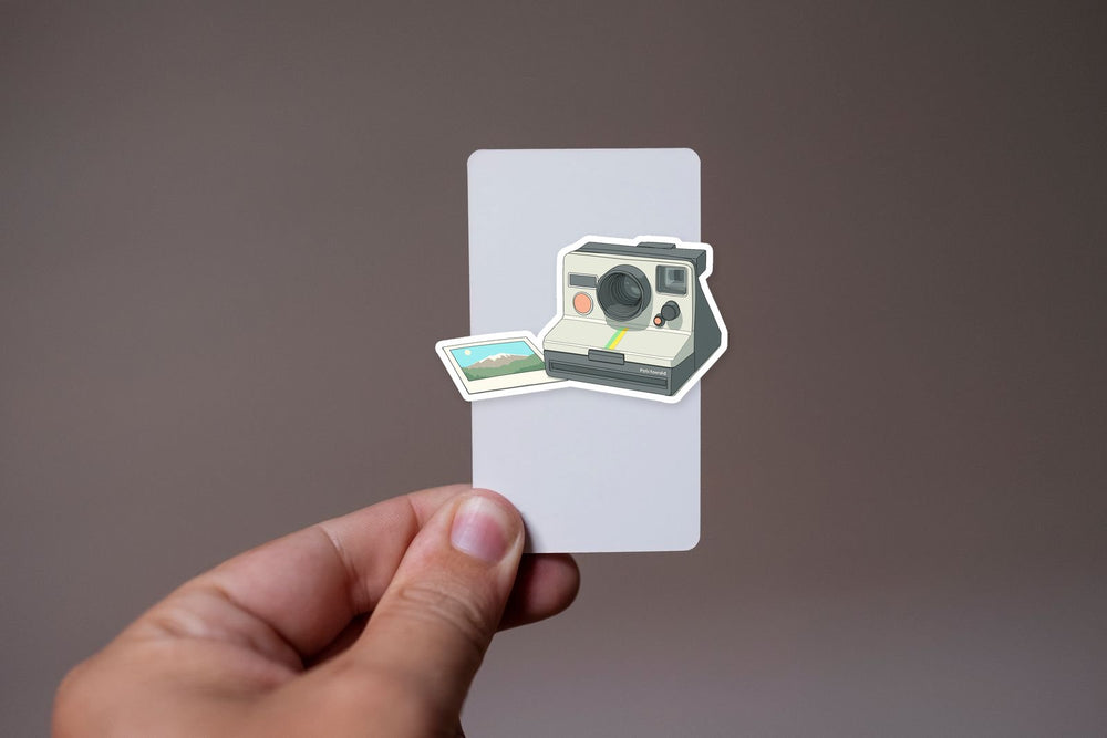 Retro Polaroid Instant Camera Vintage Sticker