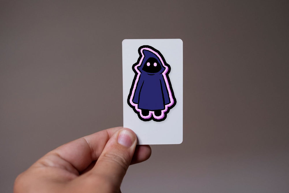 Cute Shadow Cloak Mystic Figure Sticker