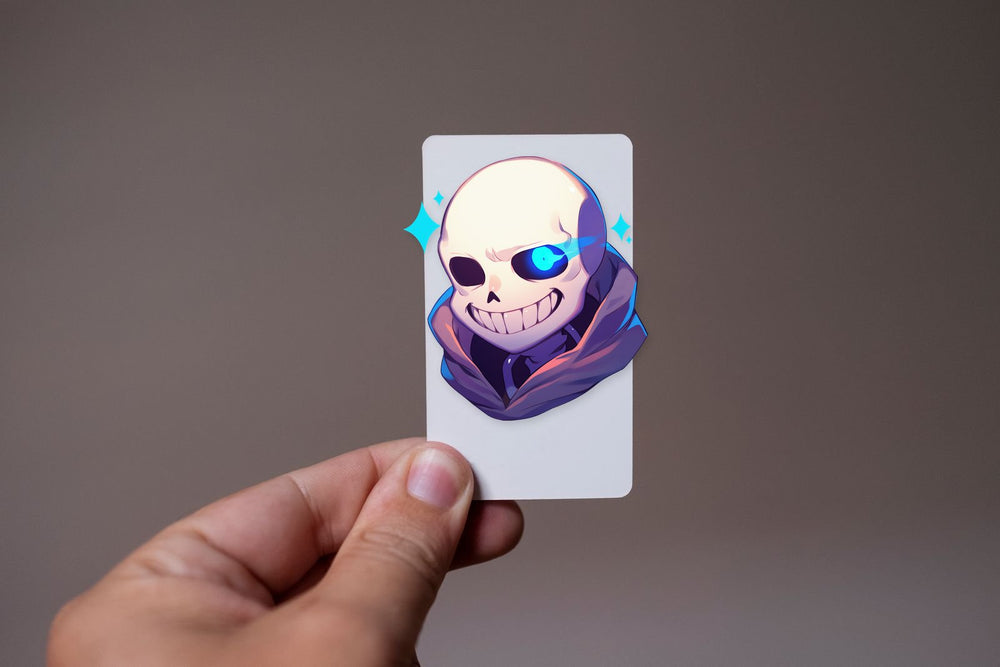 Sans Glowing Blue Eye Sticker