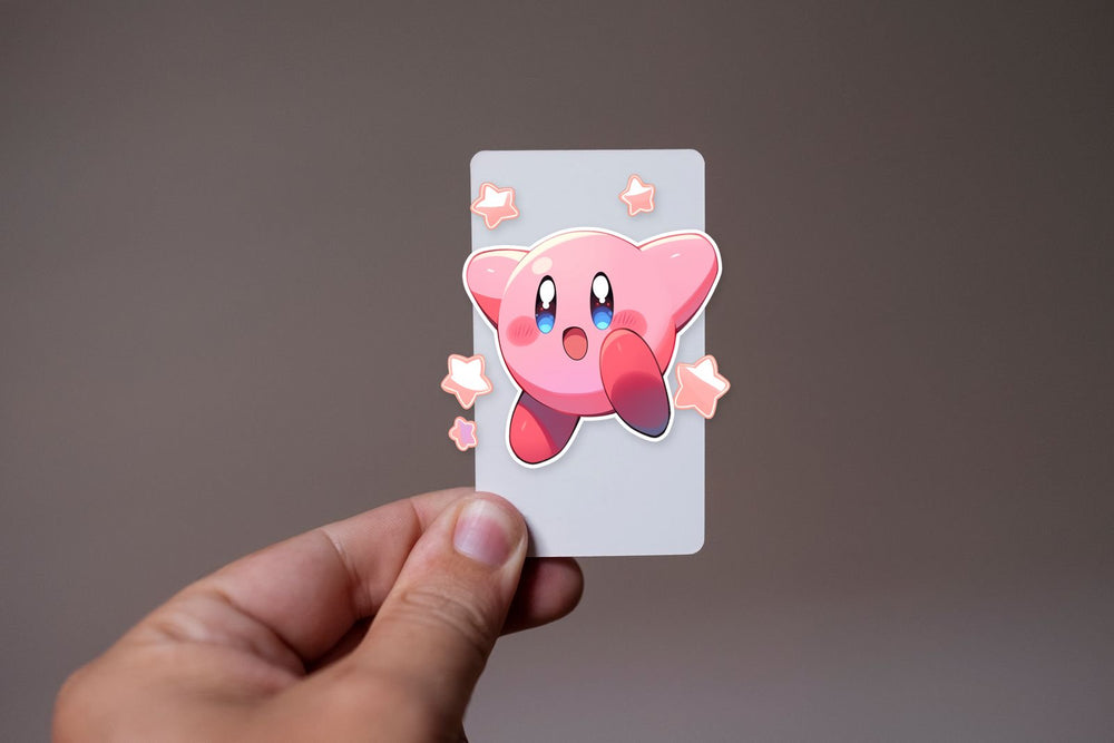 Kirby and Stars Sticker