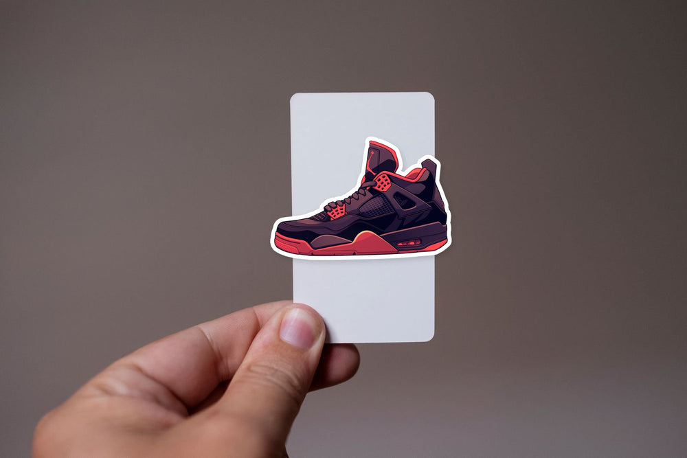 Air Jordan 4 Bred Sneaker Sticker