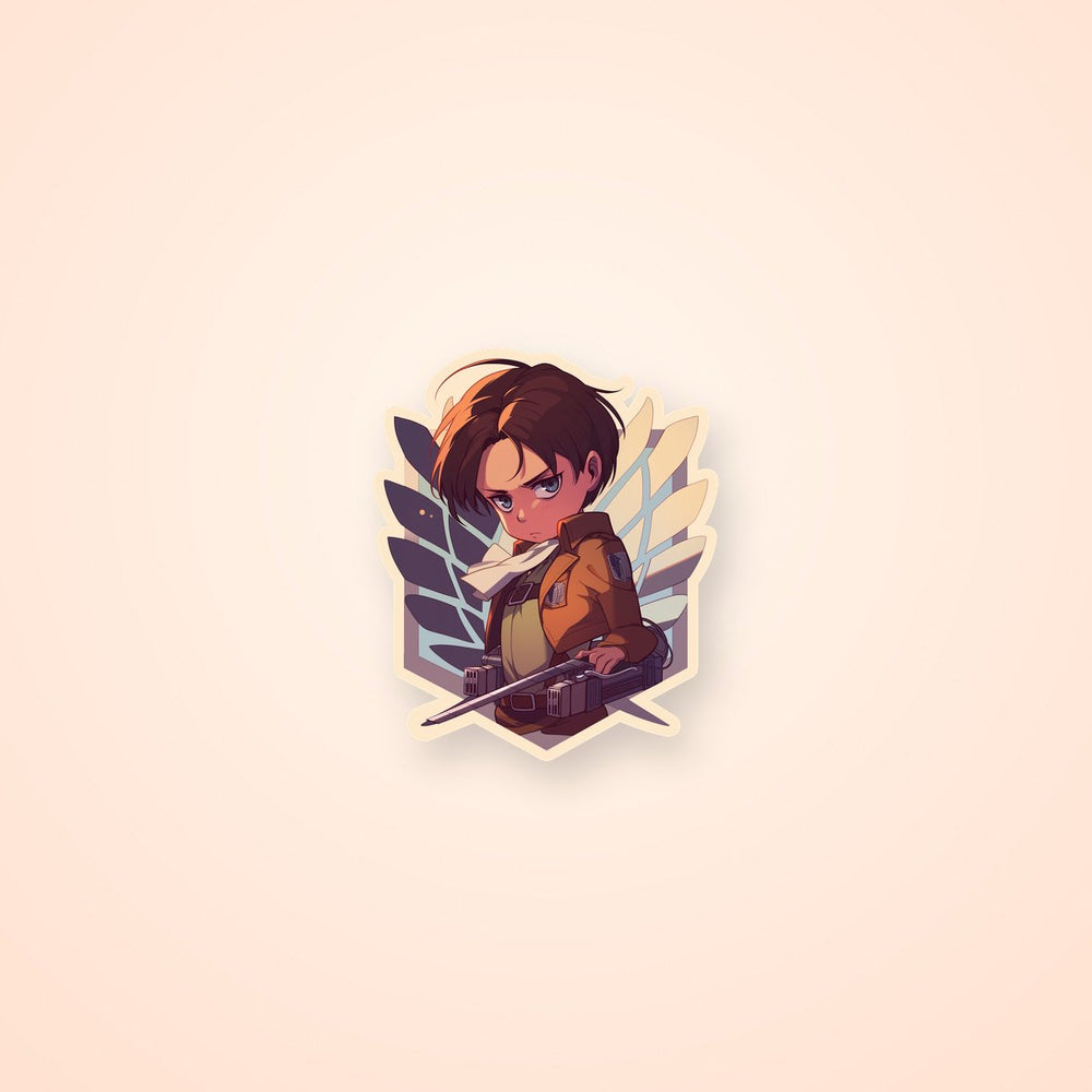 Levi Ackerman Aot Blades Sticker