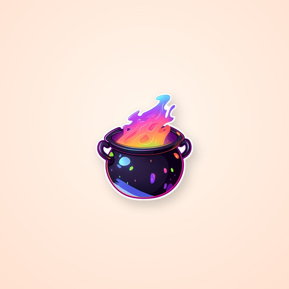 Colorful Bubbling Cauldron Sticker