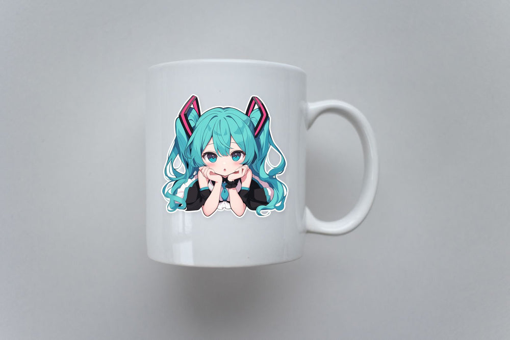 Hatsune Miku Cute Anime Girl Clipart Sticker