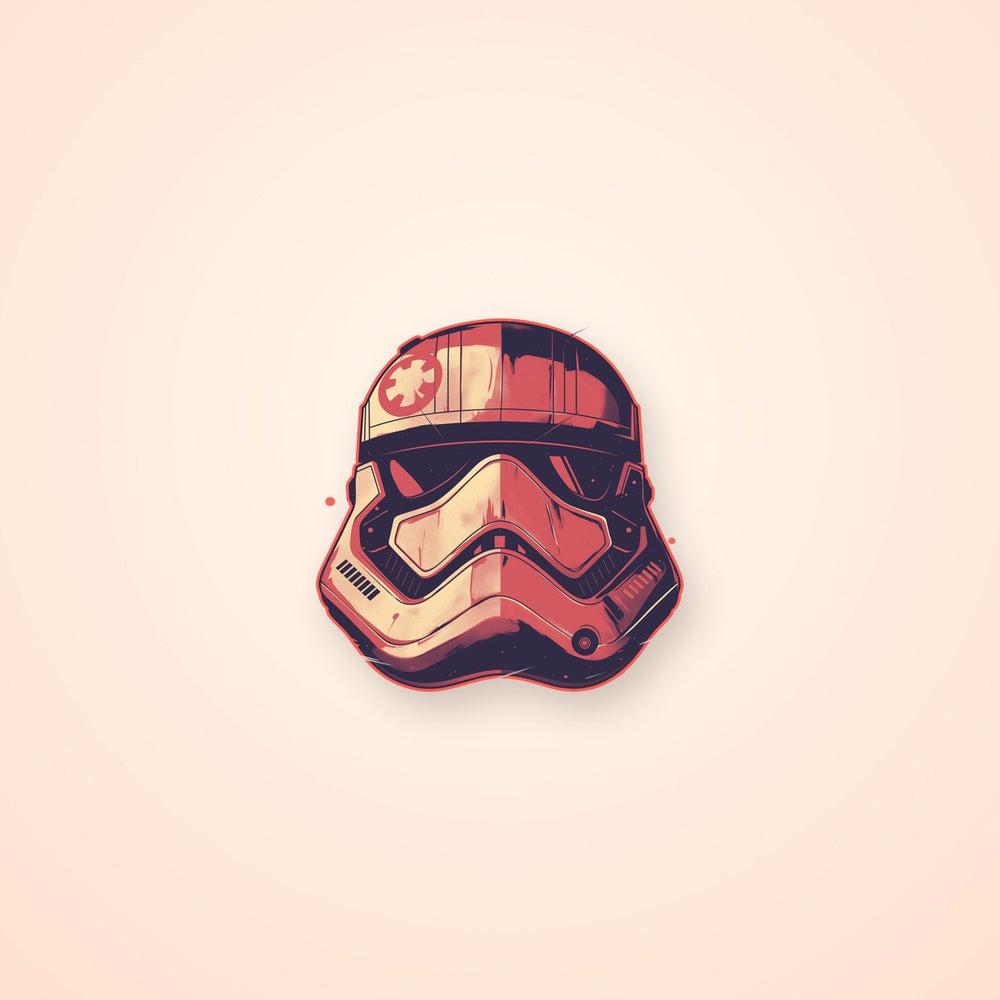 Vintage Stormtrooper Helmet Star Wars Sticker