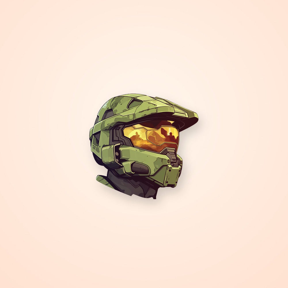 Halo Master Chief Helmet Iconic Visor Sticker